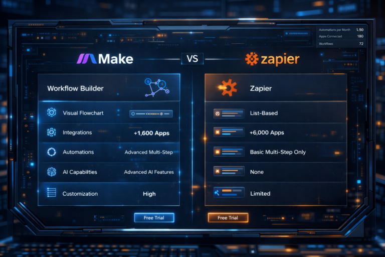 Make ou Zapier: Qual Ferramenta de Automação Escolher em 2026?