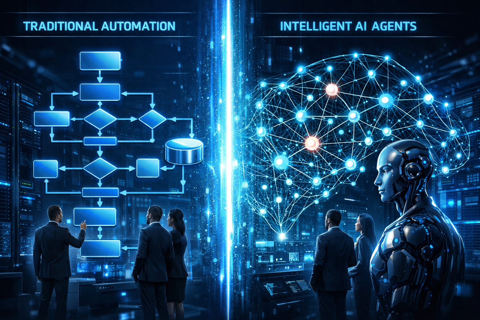 Agent IA vs Automação Tradicional: qual modelo realmente escala em 2026?